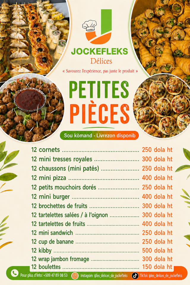 Catering price menu flyer