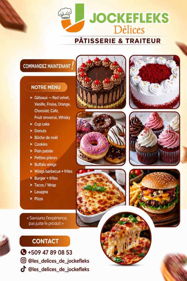 Bakery menu flyer designed by Bldscale
